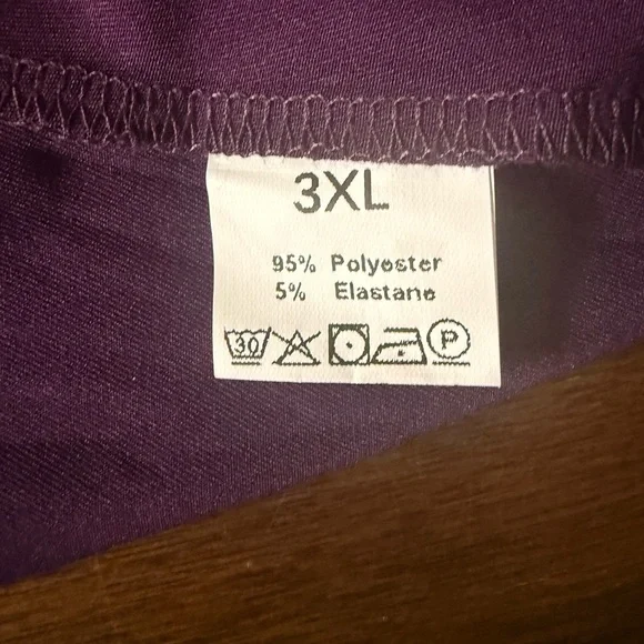 Purple Lace Cold Shoulder Fit & Flare Dress 3X Goth Romantic - Picture 5 of 5